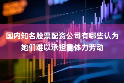 国内知名股票配资公司有哪些认为她们难以承担重体力劳动