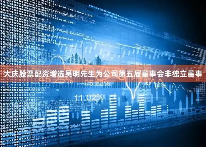 大庆股票配资增选吴明先生为公司第五届董事会非独立董事