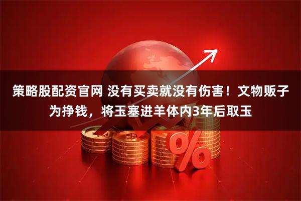 策略股配资官网 没有买卖就没有伤害！文物贩子为挣钱，将玉塞进羊体内3年后取玉